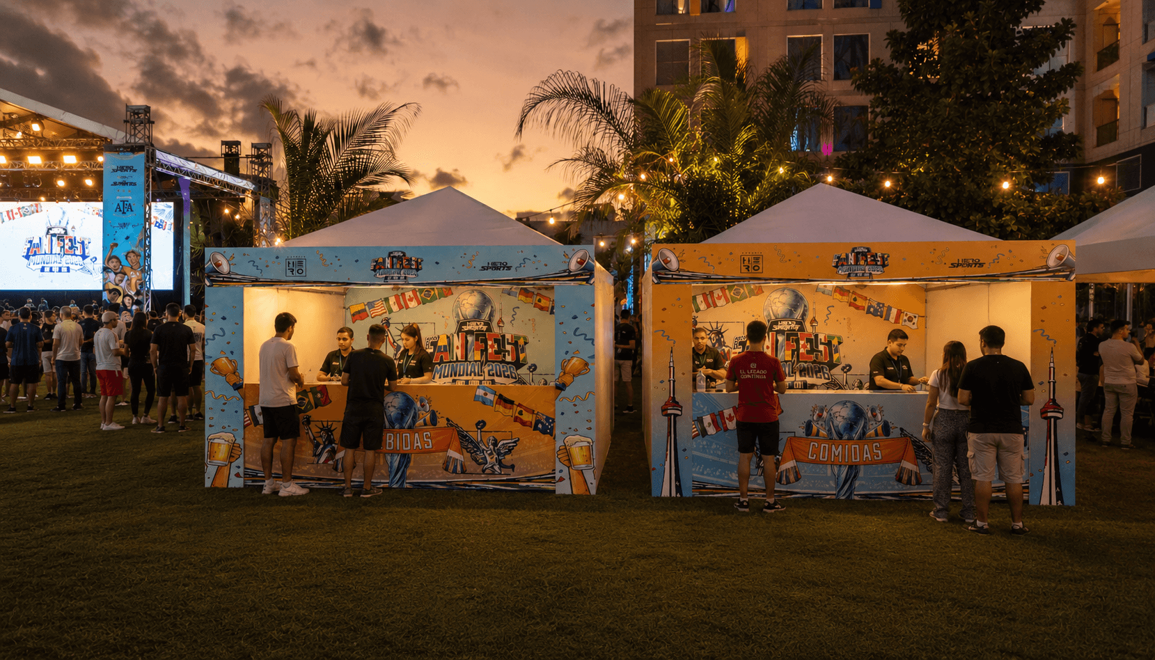 Food trucks — Comida y zona de hinchas